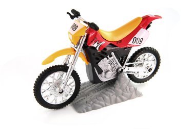 Toy motocross bike clipart