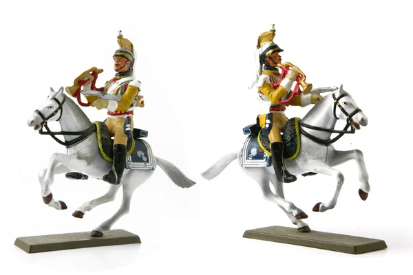 Duas figuras de cavaleiro — Fotografia de Stock