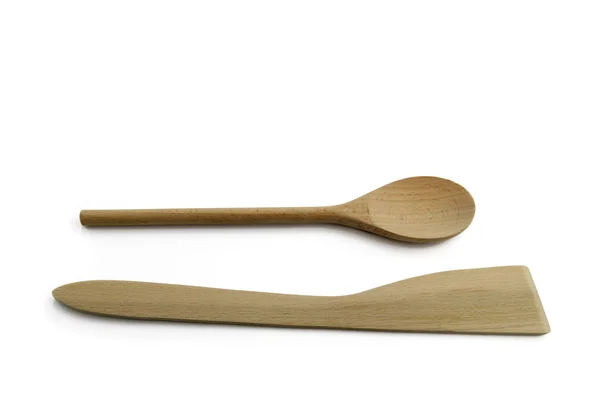 Wooden spoon and spatula — Stock Photo, Image