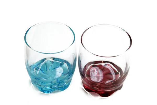 Colorful glass goblets — Stock Photo, Image