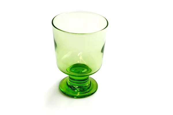 Зелений стакан — стокове фото