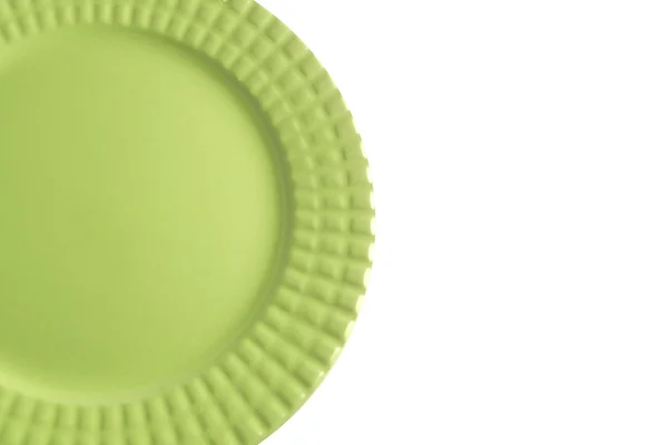 Зеленая тарелка — стоковое фото