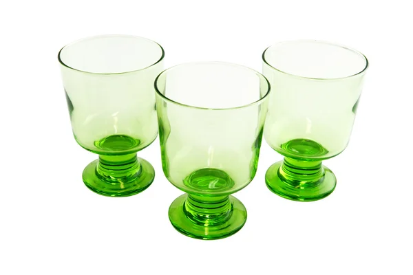 Three empty goblets — Stock Photo, Image