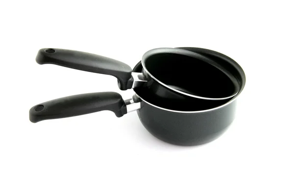 Two different sized saucepans — Stock Photo, Image