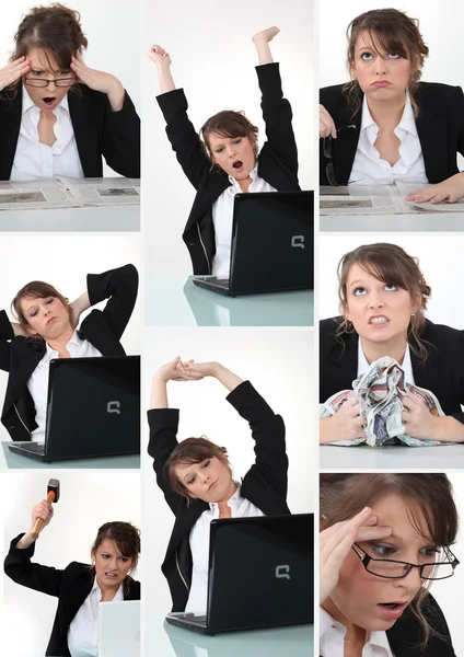 Collage of woman — Stock Photo, Image