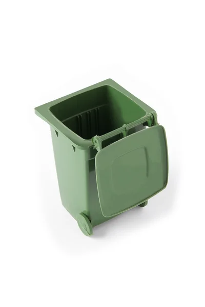绿色的垃圾箱 — 图库照片