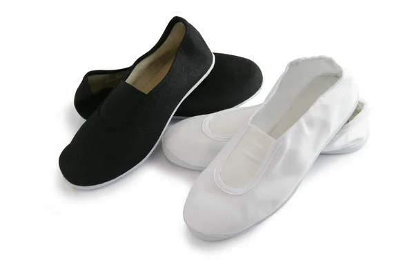 Fekete-fehér cipők — Stock Fotó