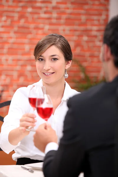 Torréfaction en couple avec vin rose — Photo