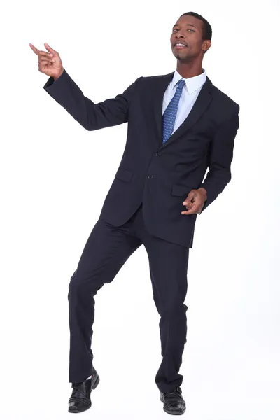 stock image Black man in suit