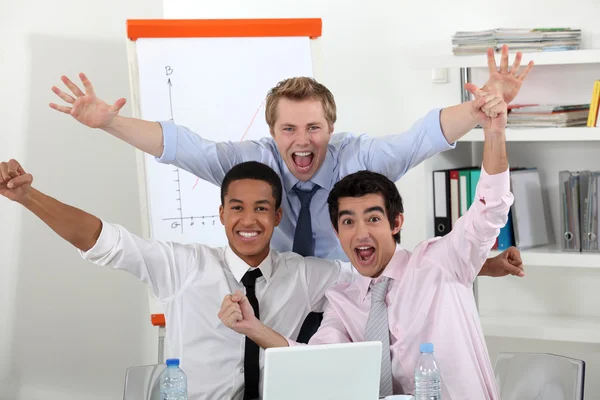 Successful businessmen in office — Stock Photo, Image