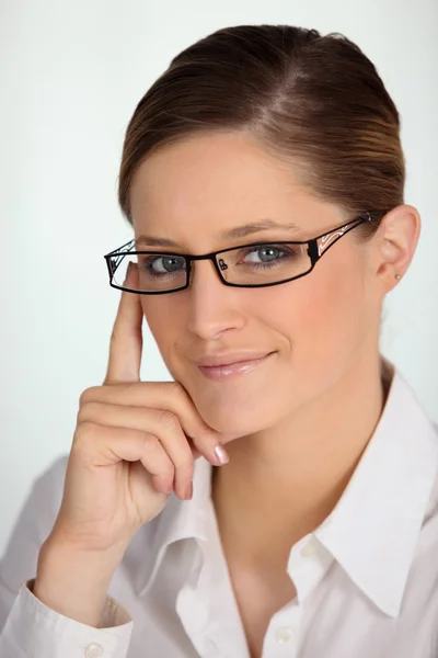 Intelligent female worker — Stock Photo, Image