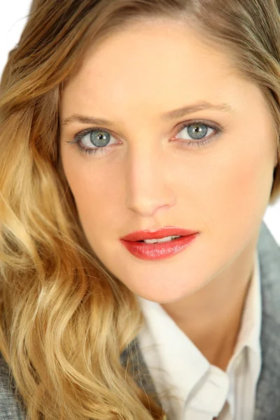 Close-up portret van sierlijke blonde — Stockfoto