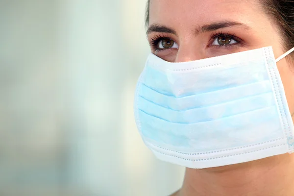 Face of doctor with mask — Stock Photo, Image