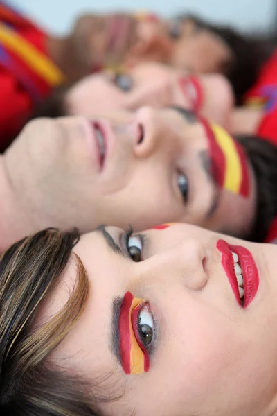 stock image Passionate Spanish fans