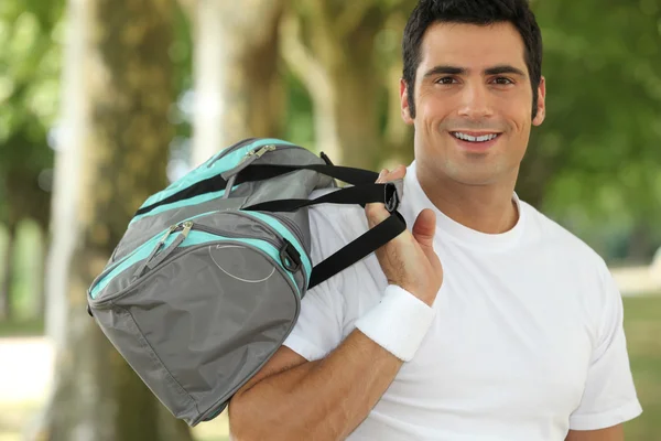 Man going to the gym — Stock Photo, Image