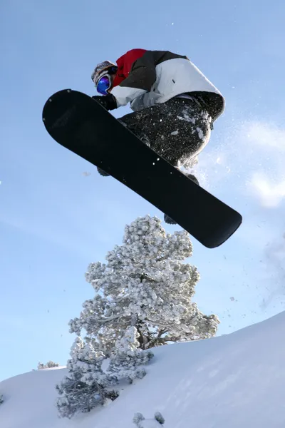 스노보더 점프 — 스톡 사진