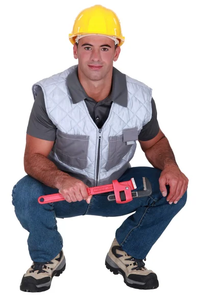 Un idraulico maschio . — Foto Stock