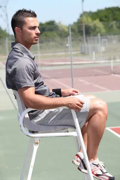 Tennis umpire — Stock Photo, Image