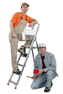 A team of painters clipart