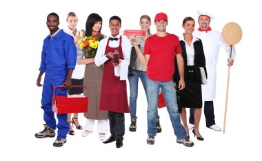 Successful workers clipart