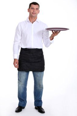 A waiter. clipart