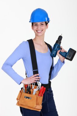 Female diy enthusiast clipart