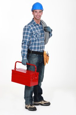 Craftsman posing clipart