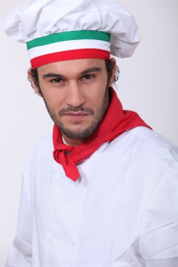 Italian chef clipart