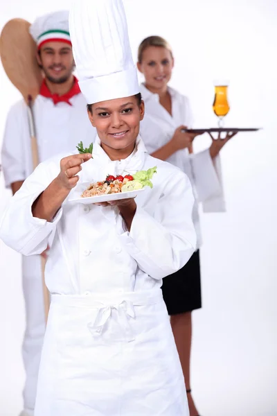 Staff of catering sector — Stock Photo, Image