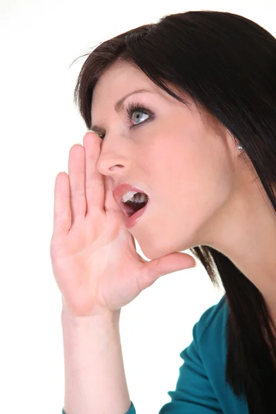 Žena křičet — Stock fotografie