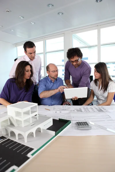 Group of working in an architect's office — Stock Photo, Image
