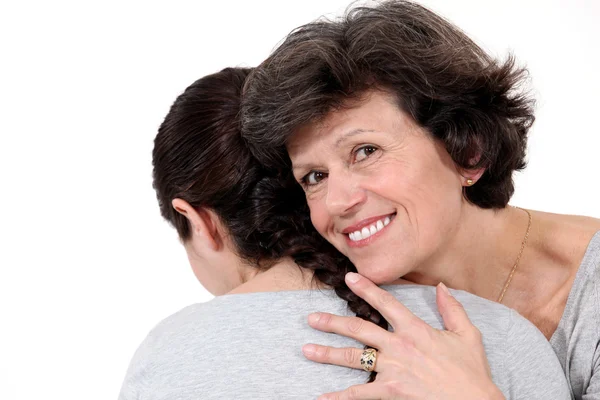 Two women hugging — Stock Photo, Image