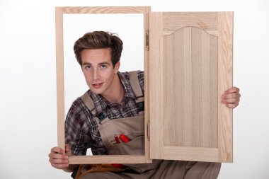 Male cabinet maker clipart