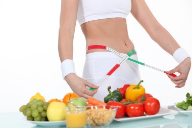 Healthy eating and weightloss clipart