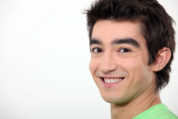 Headshot of a happy young man — Stock Photo, Image