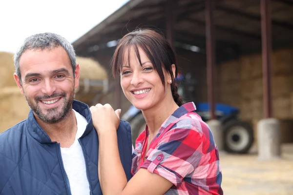 Farming couple — Stock Photo, Image