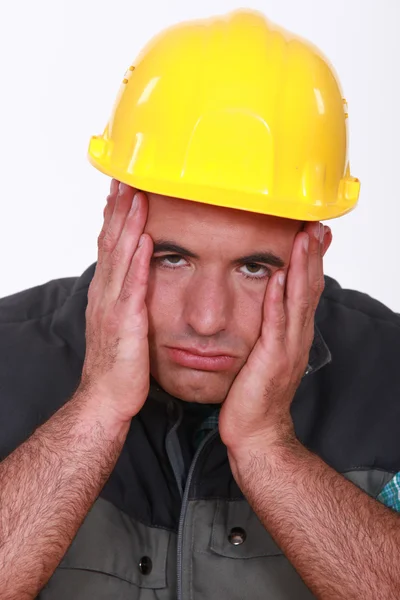 Stressad builder — Stockfoto
