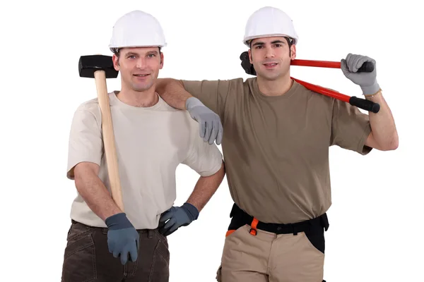 Dva mužské údržbář — Stock fotografie