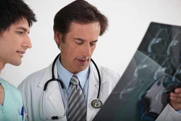 Doctor holding radiography — Stock Photo, Image