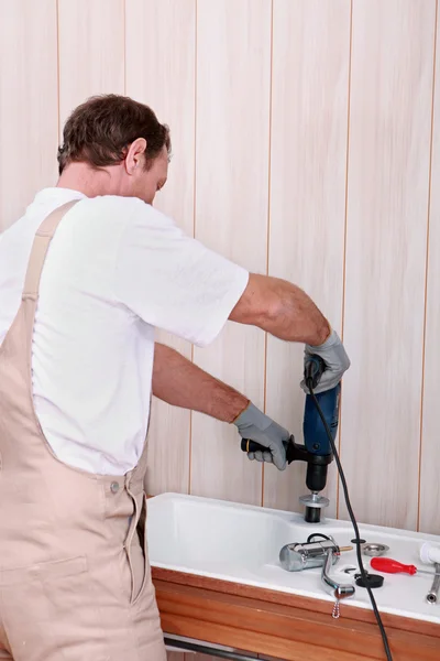 Handyman at work — Stock Photo, Image