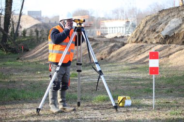 Land surveyor clipart