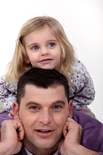 En far och hans dotter. — Stockfoto