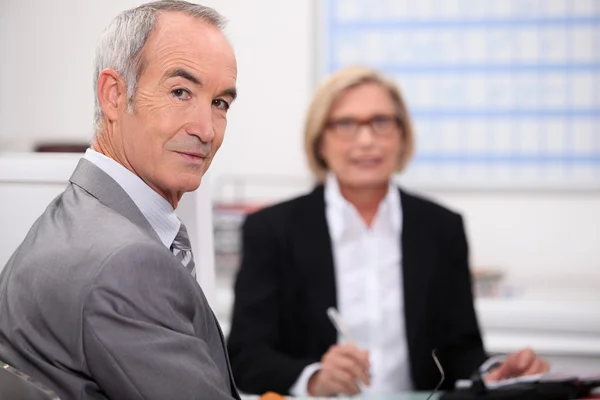 Senior businesspeople in interview — Stock Photo, Image