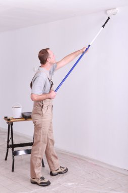 Man painting clipart