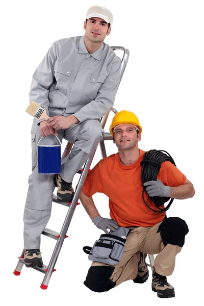 Painter and electrician — Stock Photo, Image