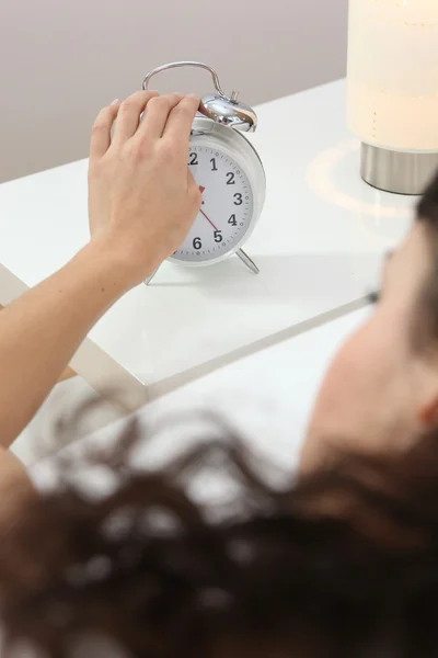 Vrouw wordt wakker — Stockfoto