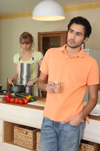 A couple looking annoyed — Stock Photo, Image