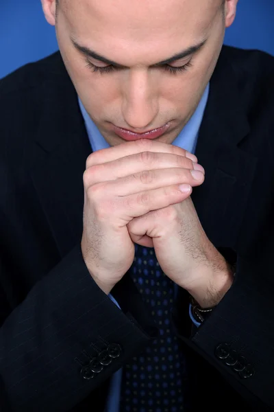 Businessman deep in thought — Stock Photo, Image