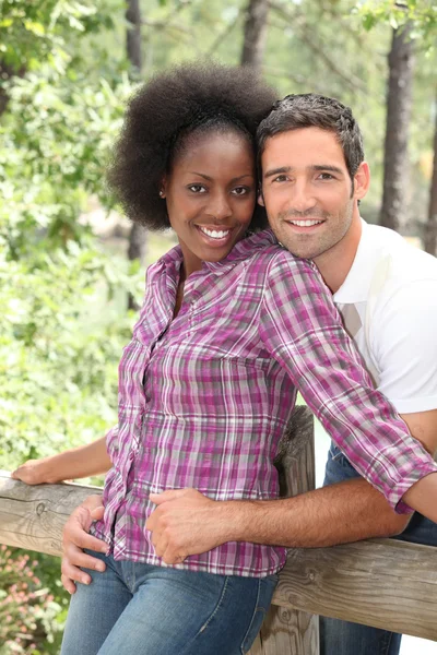 Portrait of a couple outdoors — Stock Photo, Image