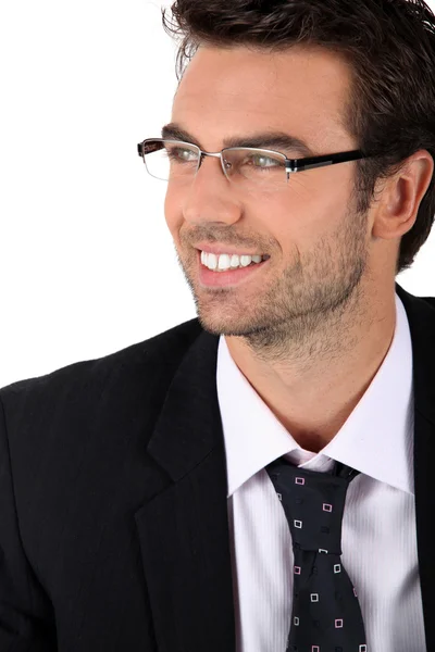 Portret van man met bril — Stockfoto
